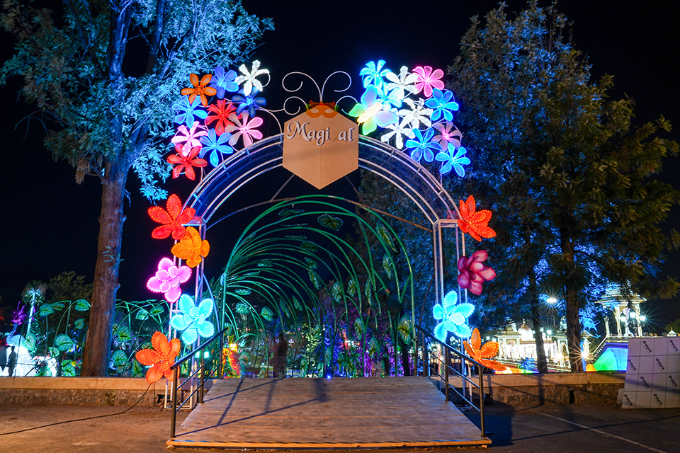 Musical glow garden at Ramoji Film City